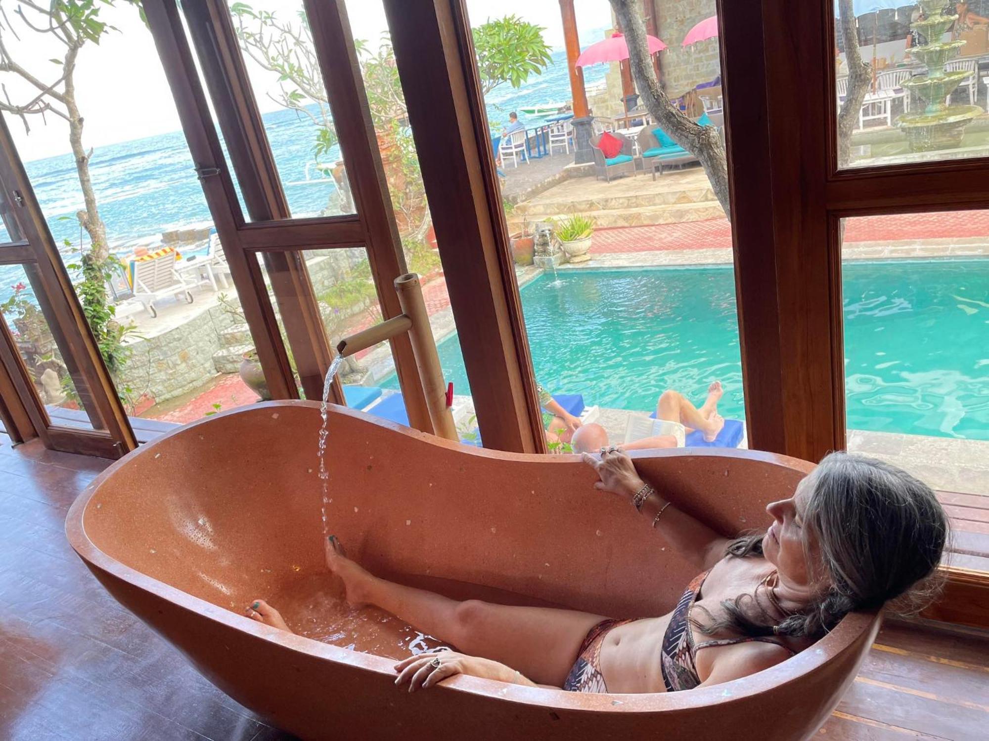 Puri Oka Beach Bungalows Candidasa Eksteriør bilde